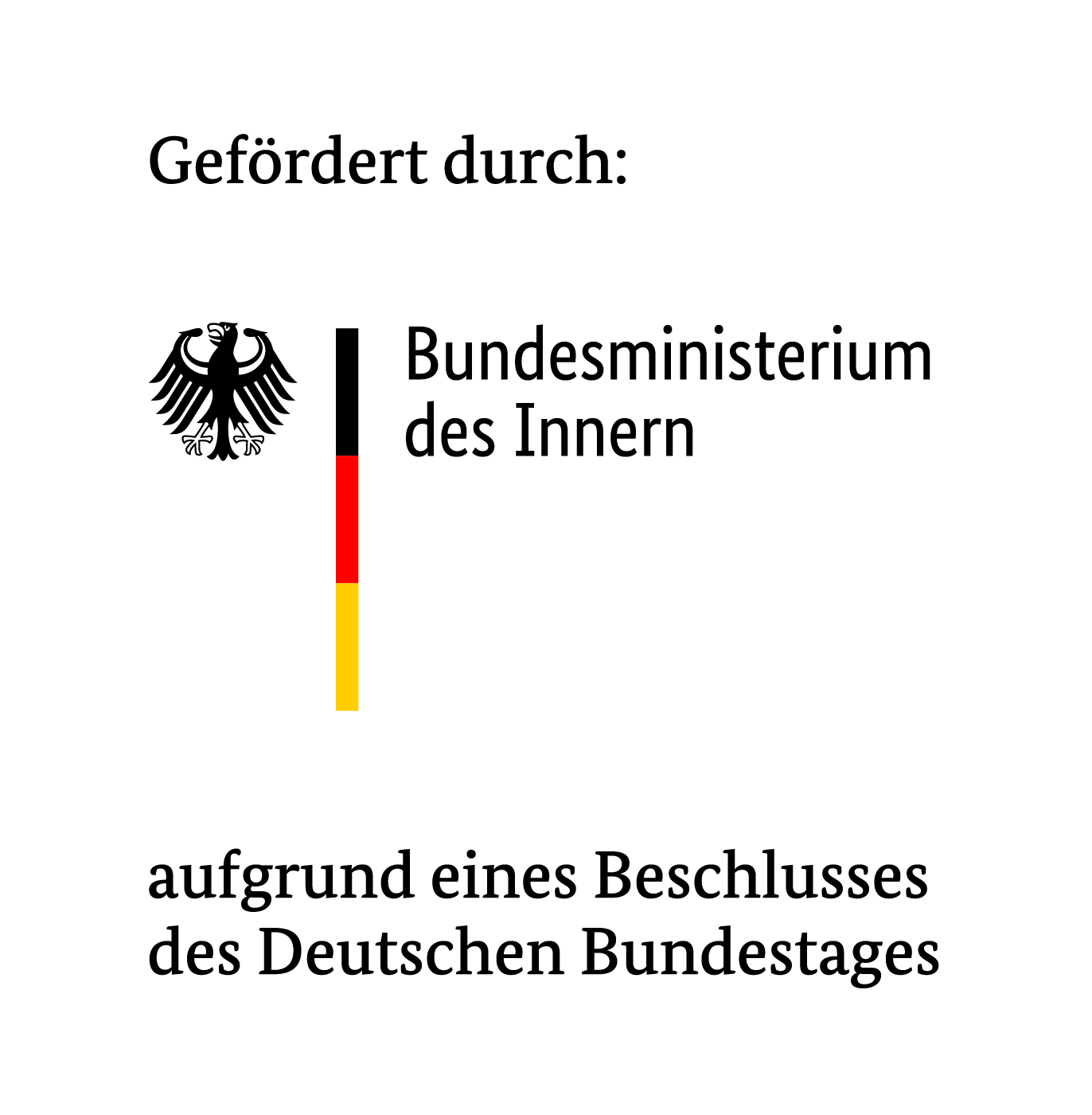Förderlogo des Bundesministeriums des Innern und für Heimat